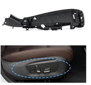 Front Seat Side Seat Side Bracket Track Panel for BMW 5 SERIES F10 (2010-2016) in Black color