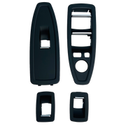 Front Window Switch Panel Cover Set for BMW 3 F30 (2012-2018) in Black color