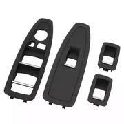 Front Window Switch Panel Cover Set for BMW 3 F30 (2012-2018) in Black color
