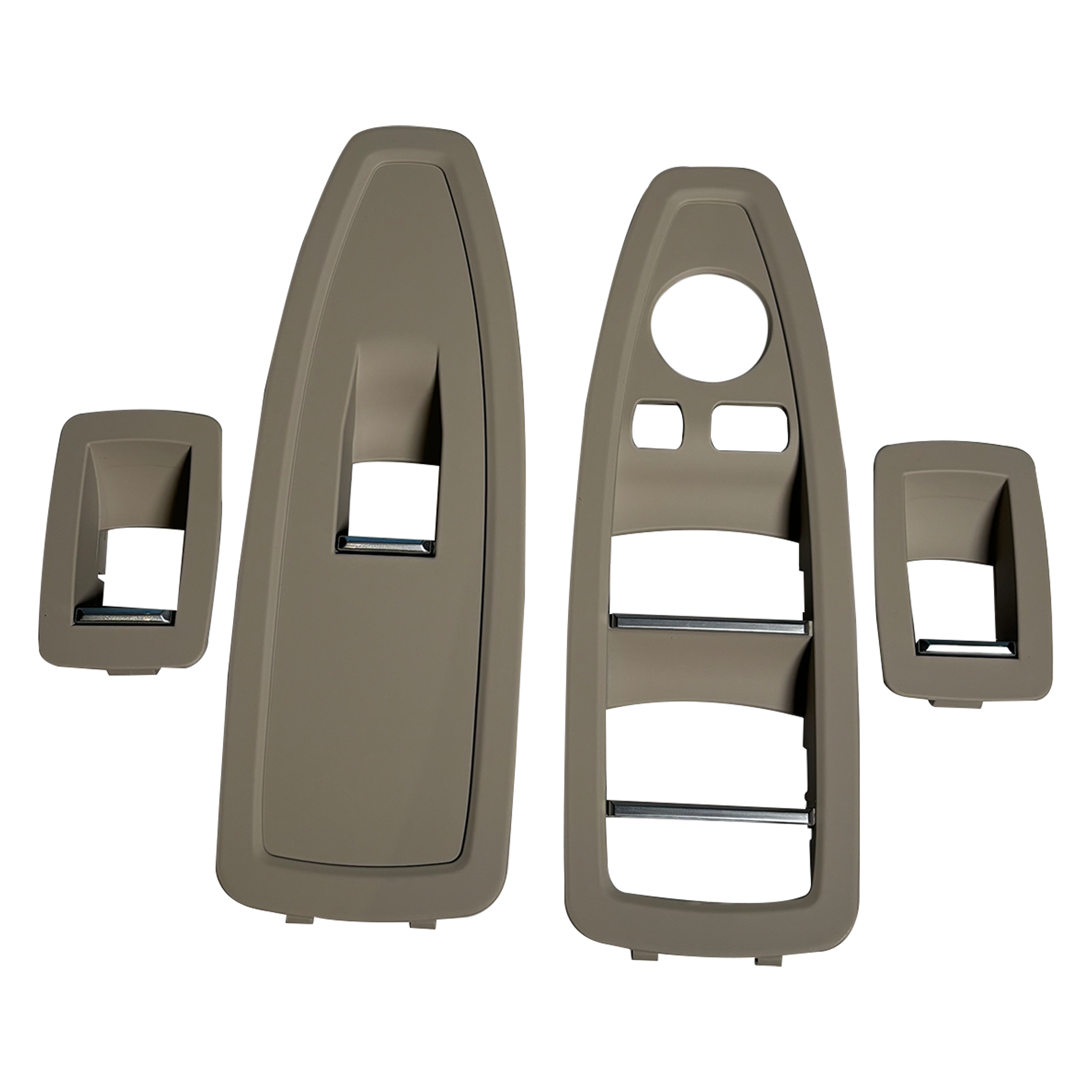 Front Window Switch Panel Cover Set for BMW 3 F30 (2012-2018) in Oyster color