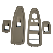 Front Window Switch Panel Cover Set for BMW 3 F30 (2012-2018) in Oyster color