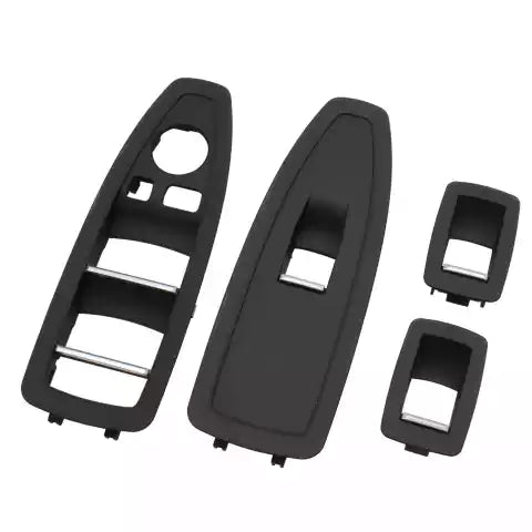 Front Window Switch Panel Cover Set for BMW 4 SERIES F36 (2014-2020) in Black color