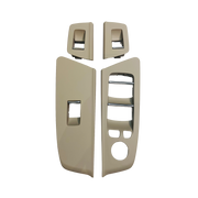 Front Window Switch Panel Cover Set for BMW 5 SERIES G30 (2016-2023) in Oyster color RHD