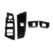 Front Window Switch Panel Cover Set for BMW 5 Series G38 (2017-2023) in Carbon Fiber color