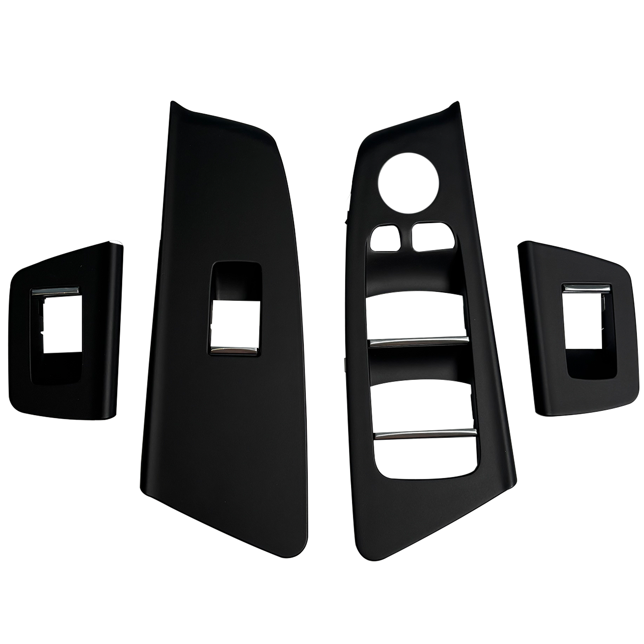 Front Window Switch Panel Cover Set for BMW M5 F90 (2018-2023) in Black color RHD