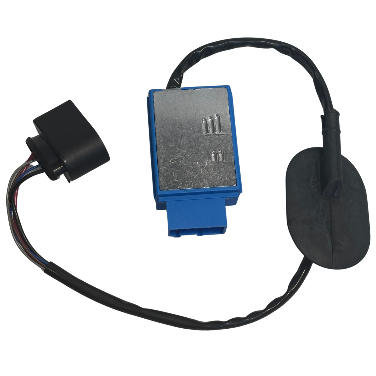 Fuel Pump Control Module for SKODA RAPID NA2 (2011-2019) in blue color with 8 pins and D Shape connector