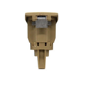Glove Box Switch Handle for MERCEDES-BENZ C-CLASS W204 (2007-2014) in Dark Beige with Chrome color PC and ABS material
