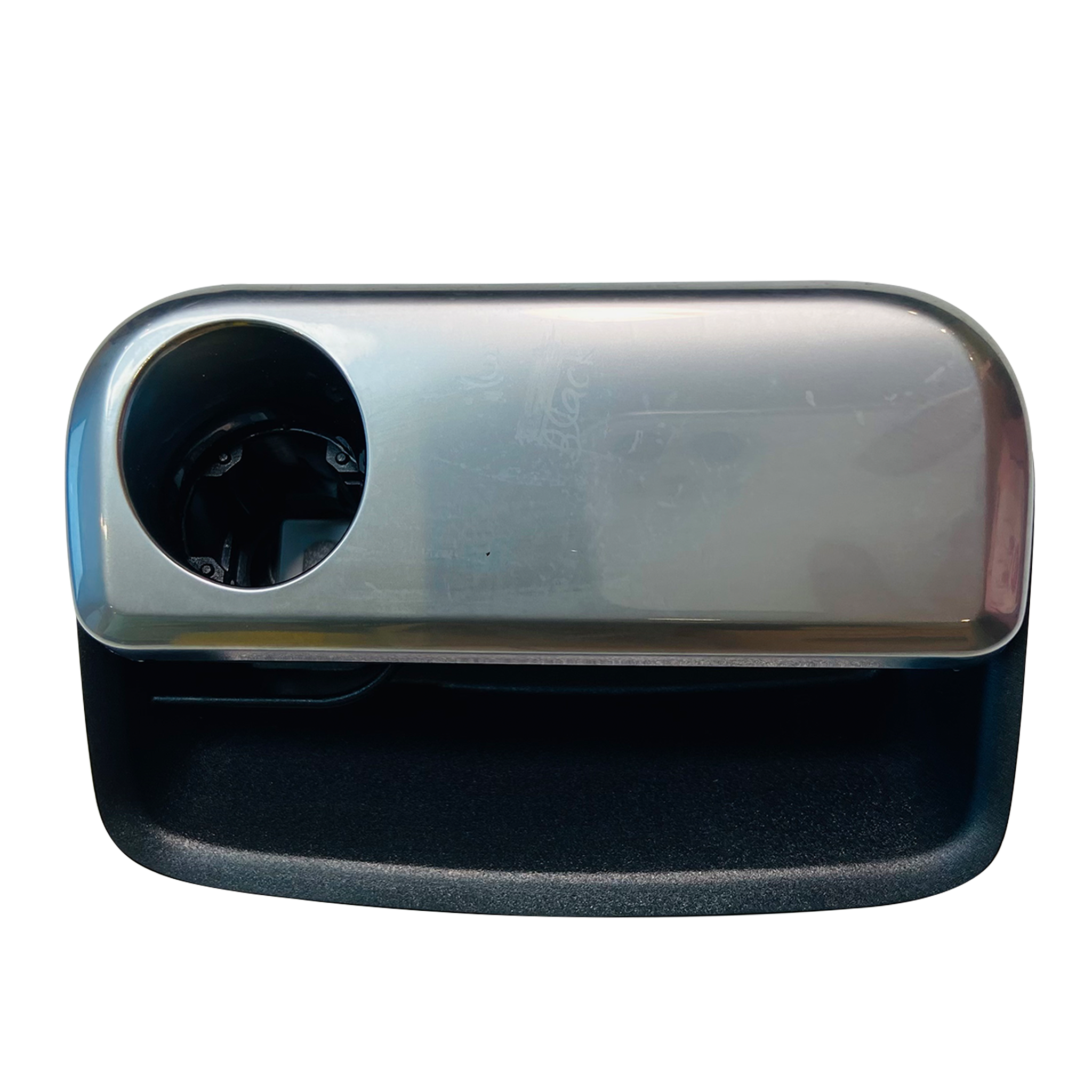 Glove Box Switch Handle for PORSCHE BOXSTER 981 (2012-2017) in Black with Chrome color PC and ABS with Chrome (95B)