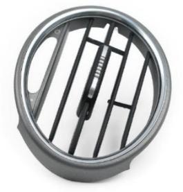 Gray & Chrome Front AC Vent Grille for Porsche Boxter Cayman 987 (2006-2012) Common for All front Four AC vent-1