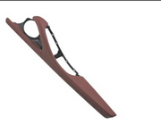 Inner Door Armrest Panel Outer Frame for BMW 5 Series F11 (2010-2016) in Red Brown color RHD