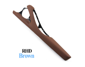 Inner Door Armrest Panel Outer Frame for BMW 5 Series F18 (2010-2016) in Brown color RHD