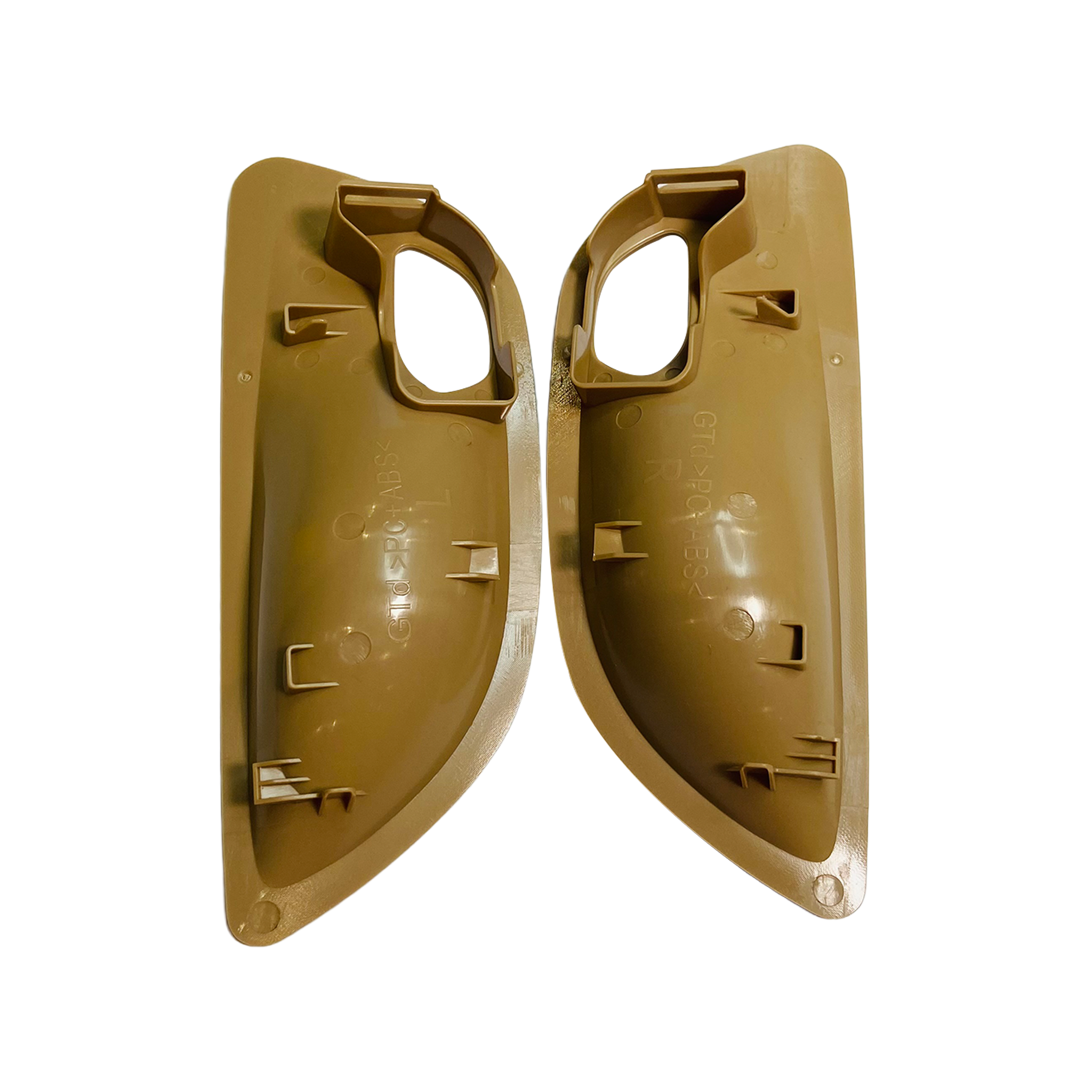 Inner Door Handle Bowl Cover Trim Pair for BMW 5 SERIES F10 (2010-2016) in Beige color