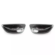Inner Door Handle Bowl Cover Trim Pair for BMW 5 SERIES F10 (2010-2016) in Carbon Fiber color