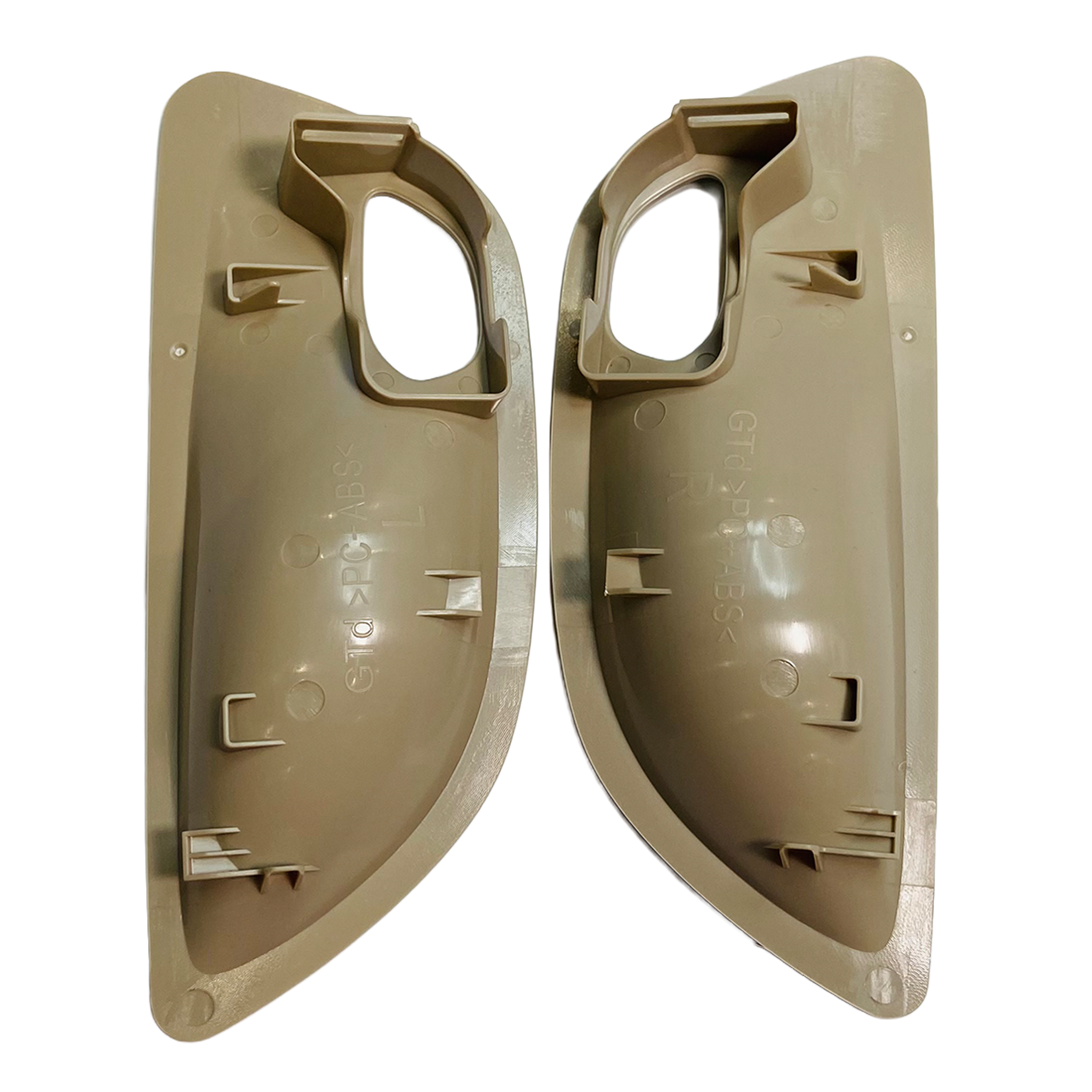 Inner Door Handle Bowl Cover Trim Pair for BMW 5 SERIES F10 (2010-2016) in Oyster color