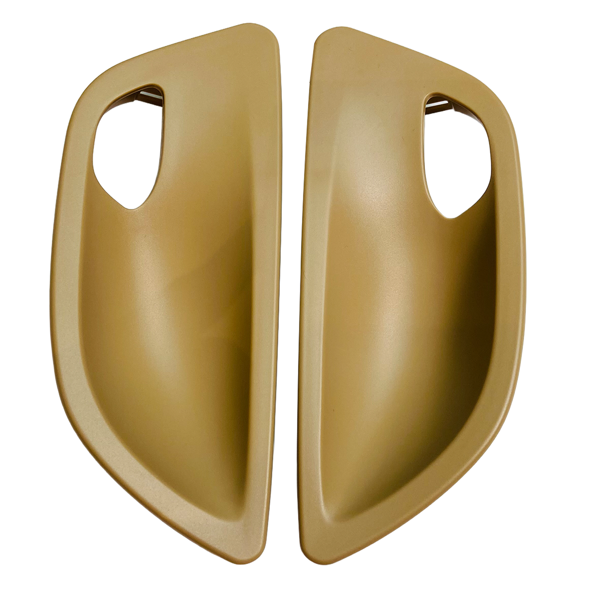 Inner Door Handle Bowl Cover Trim Pair for BMW 5 Series F11 (2010-2016) in Beige color