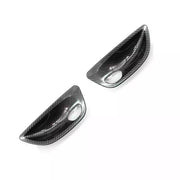 Inner Door Handle Bowl Cover Trim Pair for BMW 5 Series F11 (2010-2016) in Carbon Fiber color