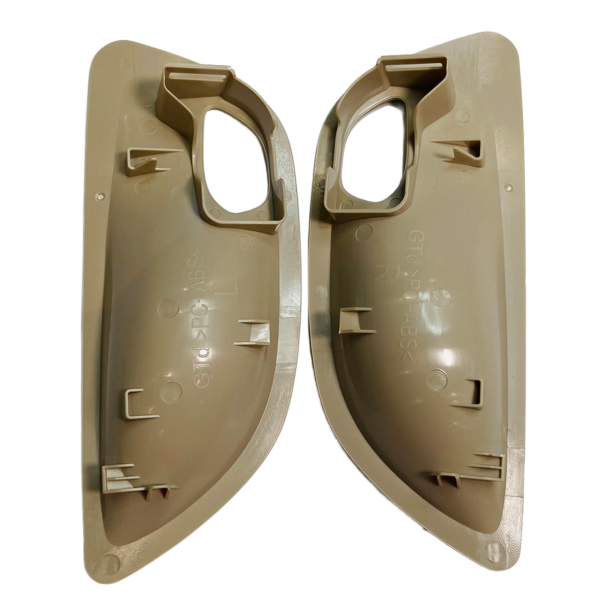 Inner Door Handle Bowl Cover Trim Pair for BMW 5 Series F11 (2010-2016) in Oyster color