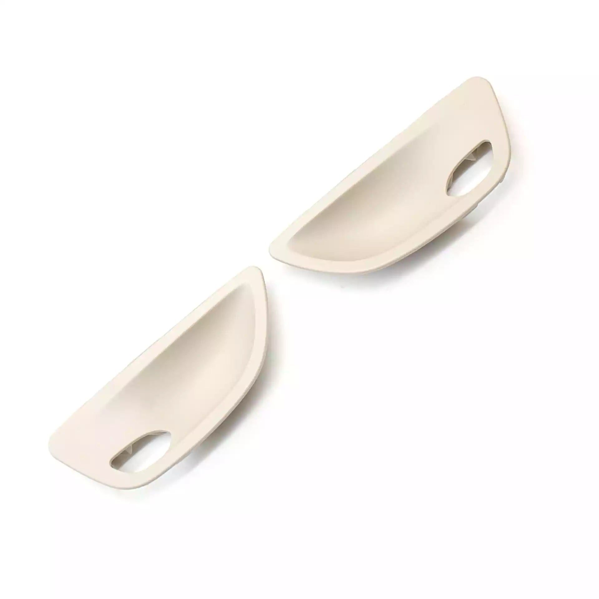 Inner Door Handle Bowl Cover Trim Pair for BMW 5 Series F11 (2010-2016) in Oyster color