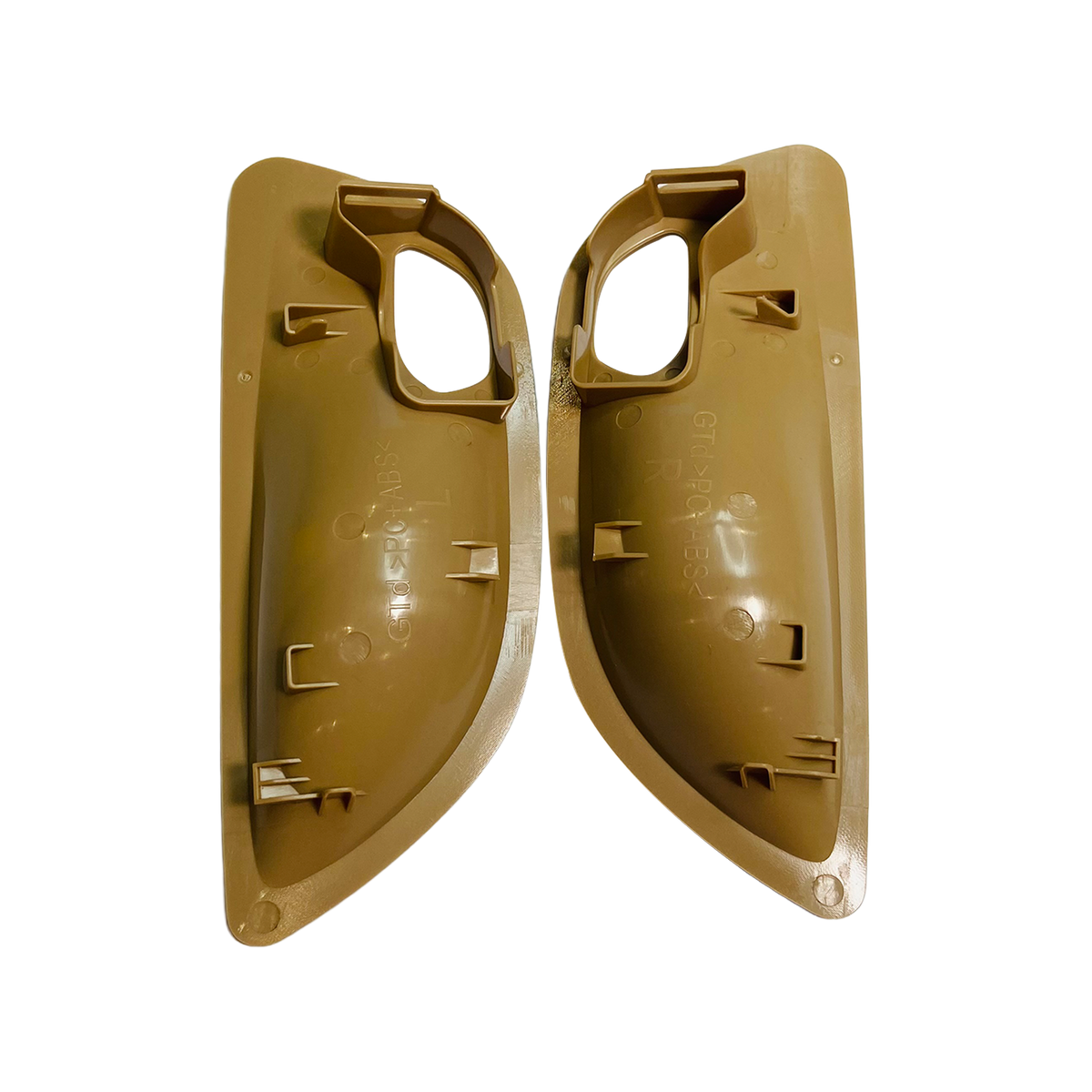 Inner Door Handle Bowl Cover Trim Pair for BMW 5 Series F18 (2010-2016) in Beige color