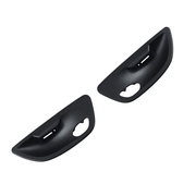 Inner Door Handle Bowl Cover Trim Pair for BMW 5 Series F18 (2010-2016) in Black color