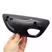 Inner Door Handle Bowl Cover Trim Pair for BMW 5 Series F18 (2010-2016) in Carbon Fiber color