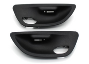 Inner Door Handle Bowl Cover Trim for BMW 5 Series F18 (2010-2016) in Black color with Ambient Light 2 Pcs