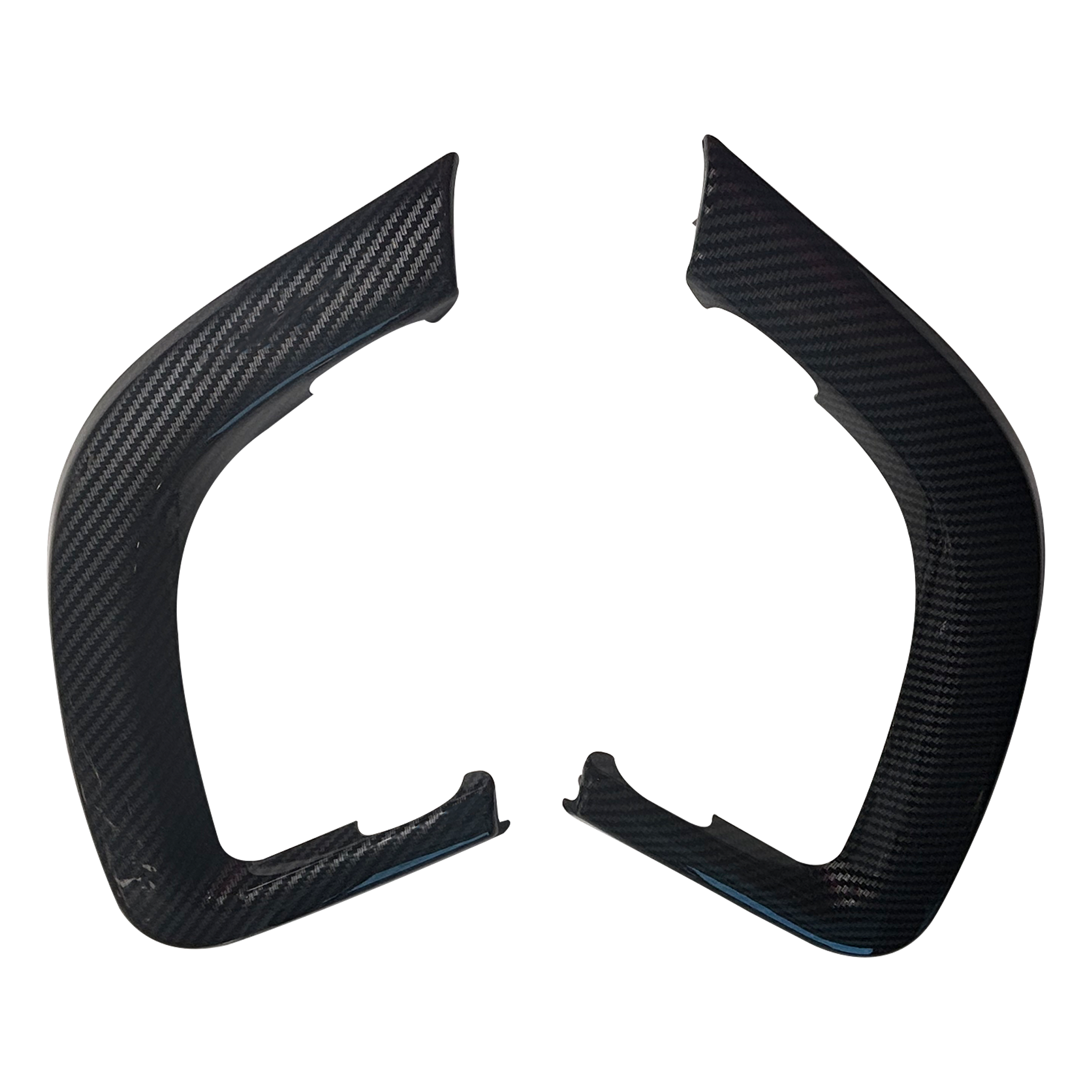 Inner Door Handle Cover Pair for LAND ROVER DISCOVERY L462 (2016) in Carbon Fiber color