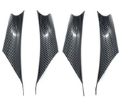 Inner Door Handle Cover Set for BMW 3 Series F31 (2012-2019) in Carbon Fiber color