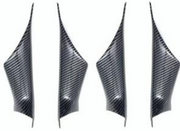 Inner Door Handle Cover Set for BMW 5 Series G38 (2017-2023) in Carbon Fiber color
