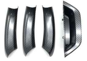 Inner Door Handle Cover Set for BMW X4 F26 (2014-2018) in Carbon Fiber color