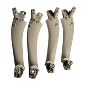 Inner Door Inside Pull Handle for BMW M4 F98 (2020-2025) in Oyster color 4 Pcs