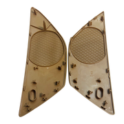 Inner Door Loudspeaker Cover for BMW 5 Series F18 (2010-2016) in Beige color PC and ABS