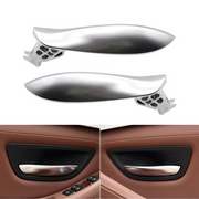 Inner Door Opening Handle Pair for BMW 5 SERIES F10 (2010-2016) in Chrome color
