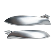 Inner Door Opening Handle Pair for BMW 5 Series F11 (2010-2016) in Chrome color