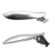 Inner Door Opening Handle Pair for BMW 5 Series F11 (2010-2016) in Chrome color