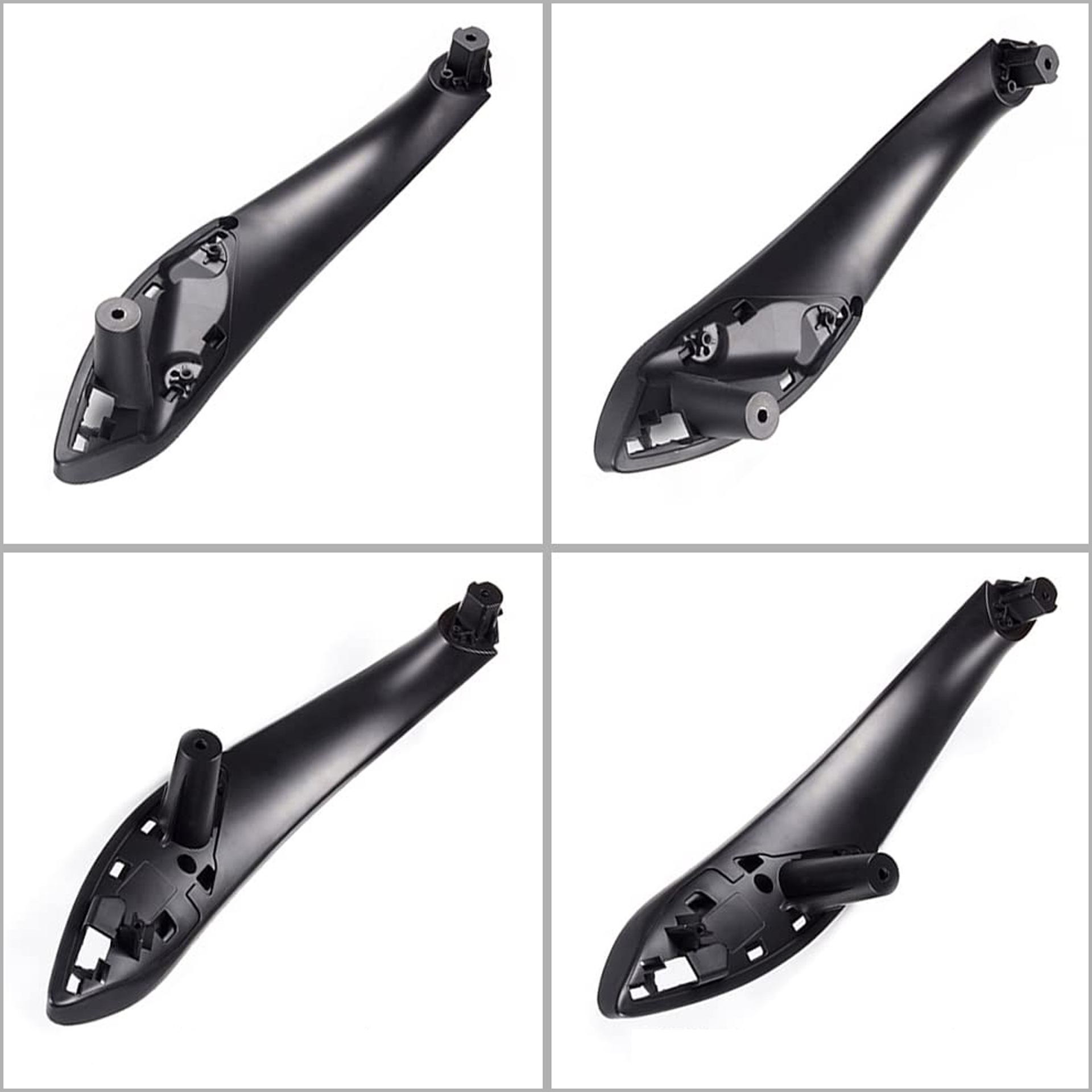 Inner Door Pull Handle Cover Set for BMW 3 F34 (2014-2020) in Black color