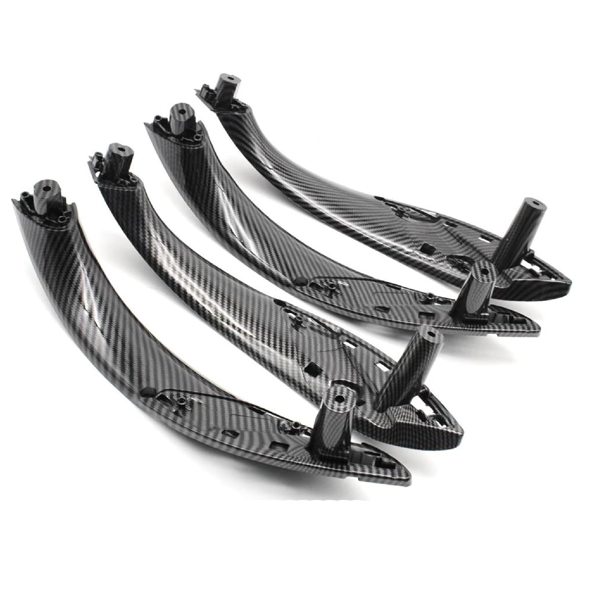 Inner Door Pull Handle Cover Set for BMW 4 F32 (2014-2020) in Carbon Fiber color