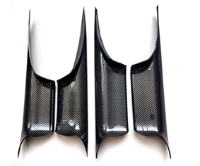 Inner Door Pull Handle Cover Set for BMW 7 SERIES F01 (2009-2015) in Carbon Fiber color