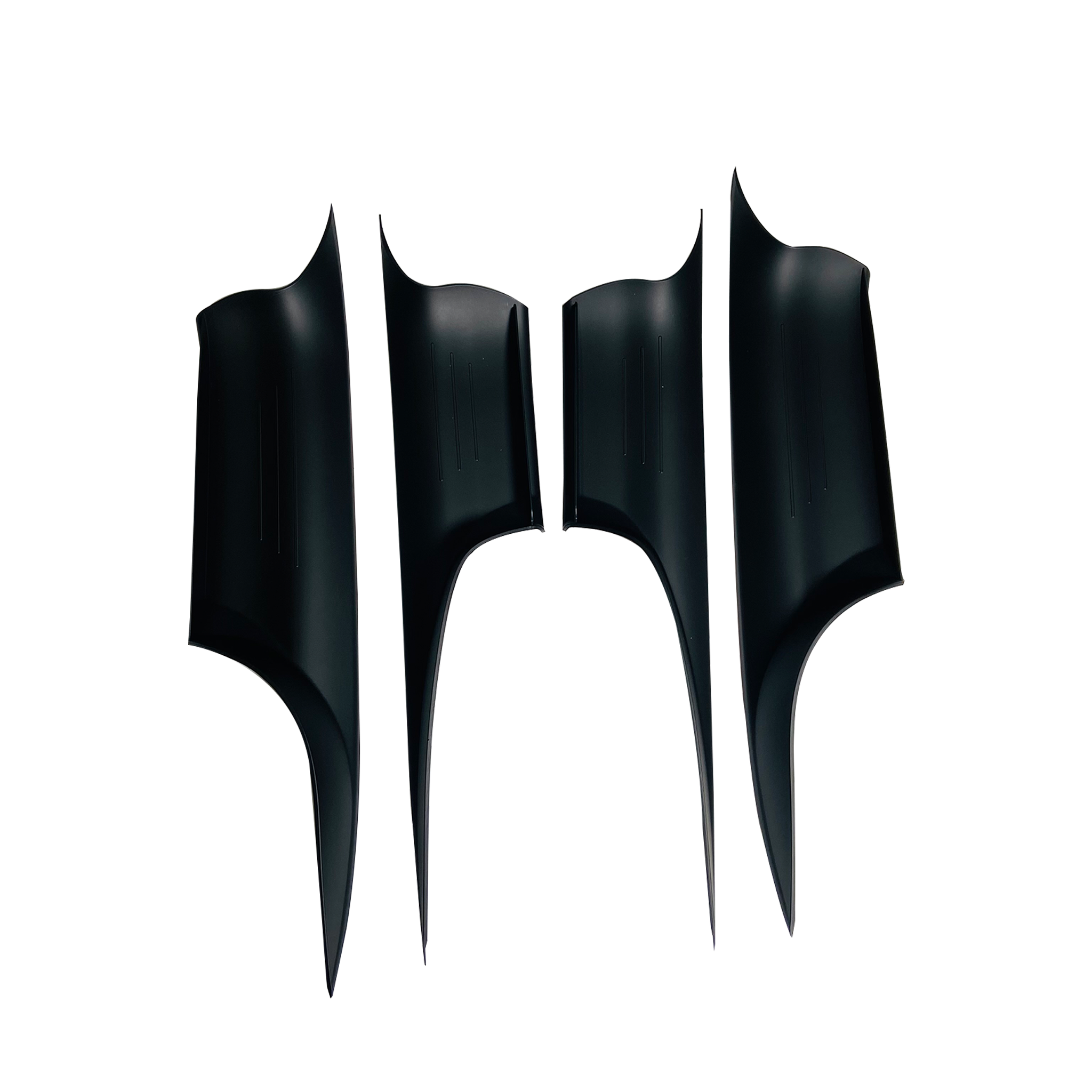 Inner Door Pull Handle Cover Set for BMW 7 SERIES F02 (2009-2015) in Black color