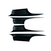 Inner Door Pull Handle Cover Set for BMW 7 SERIES F02 (2009-2015) in Black color