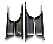 Inner Door Pull Handle Cover Set for BMW 7 SERIES F02 (2009-2015) in Carbon Fiber color