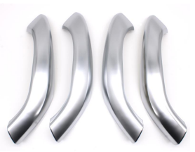 Inner Door Pull Handle Cover Set for BMW X2 F39 (2018-2022) in Chrome Silver color