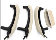 Inner Door Pull Handle Cover Set for BMW X3 F25 (2011-2017) in Oyster color with Leather Cover