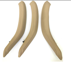 Inner Door Pull Handle Cover Set for BMW X6 F16 (2014-2019) with Leather Cover