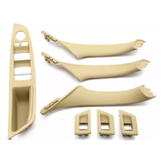 Inner Door Pull Handle Cover With Armrest And Window Switch Panel Set for BMW 5 Series F11 (2010-2016) in Beige color with Armrest and Window Switch Panel