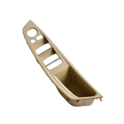 Inner Door Pull Handle Cover With Armrest And Window Switch Panel Set for BMW 5 Series F11 (2010-2016) in Beige color with Armrest and Window Switch Panel