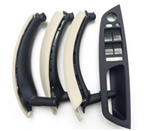 Inner Door Pull Handle Cover for BMW X5 E70 (2008-2013) in Creamy color with Leather Cover 7 Pcs