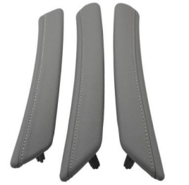 Inner Door Pull Handle Set for BMW 5 Series E60 (2007-2009) in Gray color RHD