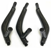 Inner Door Pull Handle Set for BMW X5 F15 (2014-2018) in Carbon Fiber color