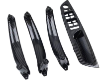 Inner Door Pull Handle Set for BMW X6 E71 (2009-2014) in Carbon Fiber color